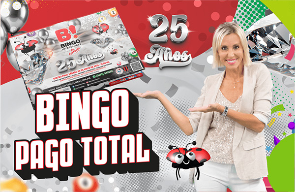 BINGO 25 AÑOS PAGO TOTAL